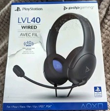 Playstation pdp gaming LVL40 wired AVEC Fil 40mm wired NIB (Very Lightly Used)