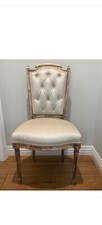 8 Dining Chairs Antique French Louis XVI Style CARVED Gilt Fauteuil