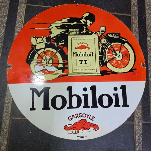 Mobiloil porcelain enamel - tt,