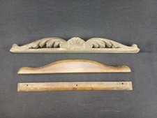 Lot x3 fronton bois machine a