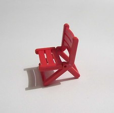 PLAYMOBIL (V115) CAMPING - red folding chair camping car 3945 & market 5341