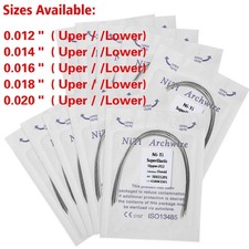 Arcos de Dental Ortodoncia Redondos Niti Arco de Alambre Su Arch Wire USA