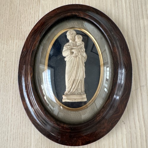 Ancien cadre ovale verre - ovale,