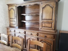 buffet deux corps, table et 8