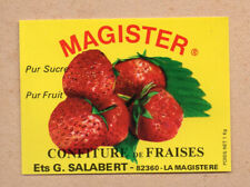 La Magistère (82) advertising papers label strawberry jam p18581