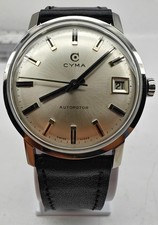 Vintage Cyma Autorotor 27jewels Day Cal R 485.2 Watch Men