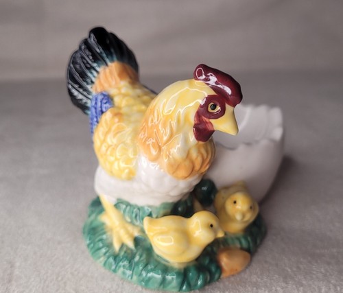 Coquetier faience poules - coquetier,