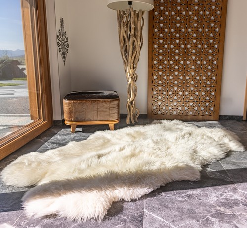 Grand peau mouton veritable - de,