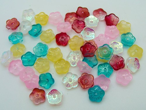 Perles coupelles fleurs 8mm - 50,
