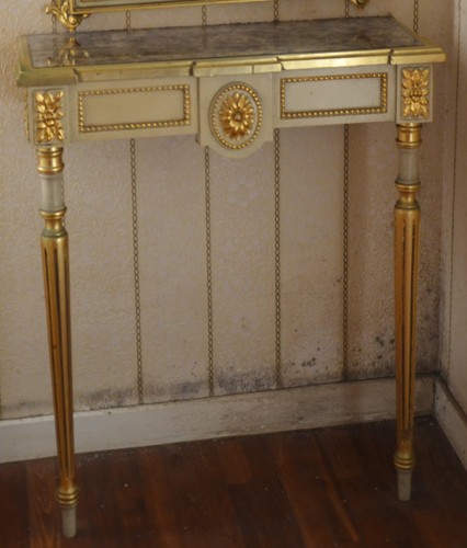 Console murale bois style - console, en