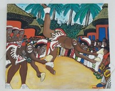African colorful painting . Peinture colorée Africaine 