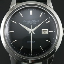 Montre noire automatique homme vintage IWC Schaffhausen Turler Ingenieur...
