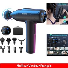 Pistolet de Massage Électrique Portable 99 Niveaux pour Détente Musculaire