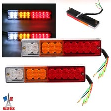 2x Feux arrière de camion Stop feux de freinage voyants Barre de remorque 20LEDs