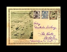 Belgium Bruxelles to Brazil São Paulo 1936  Blankenberge Postal History