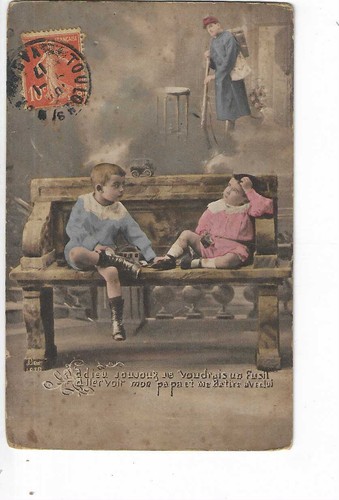 Carte fantaisie enfant sur un - sur,