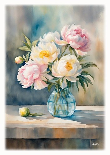 Tableau fleurs nature morte - fleurs,