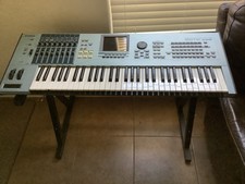 Yamaha Motif XS6 Synthesizer W/Stellar Labs Keyboard Stand And Gator Carry Case.