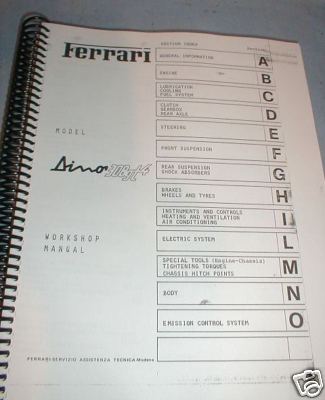 Ferrari 308 service - 308,