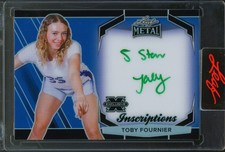 2025 Leaf Metal Authentics Toby Fournier (10/200) Inscriptions Auto On-Card Blue