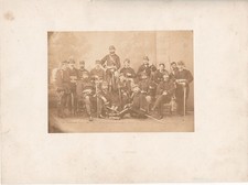 Officier Francs-Tireurs Paris Guerre 1870 1871 Angers Photo albumine militaire