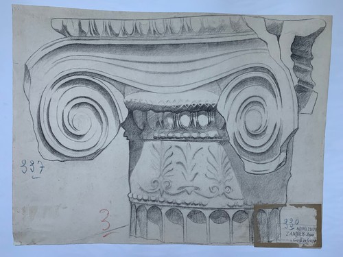 Dessin chapiteau corinthien