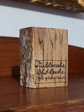 Beautiful MINIATURE WOOD BOOK by PÜCKLER BLOOD BEECH 1826 Handmade UNIQUE!
