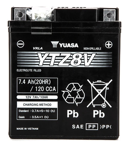 Batterie yuasa ytz8 sla agm - batterie, sla-agm