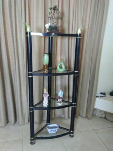Vintage corner etagere metal - corner,