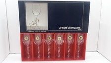 6 verres à vin Blanc cristal