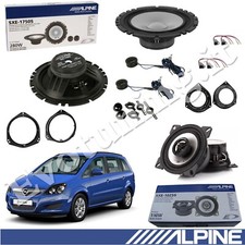 Kit 6 Haut-Parleurs Alpine Avant + Arrière Pour Opel Zafira B 2005-14