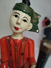 Statuette Bois Peintes Birmane