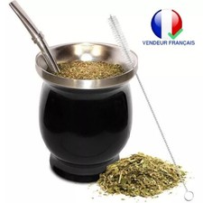 Tasse Yerba Maté Acier Inoxydable Double Paroi Avec Bombilla Et Brosse Nettoyage