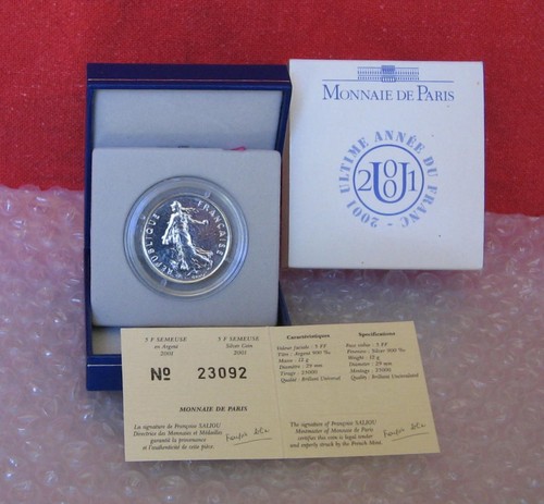 Coffret francs argent bu - francs,