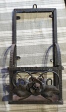 VINTAGE METAL WALL MOUNT ROSE DECOR