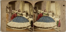 Women's Crinoline, Wooden Crinoline Lifting Hoist, Vintage Print, ca.1