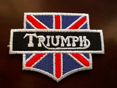 Triumph patch british flag - triumph,