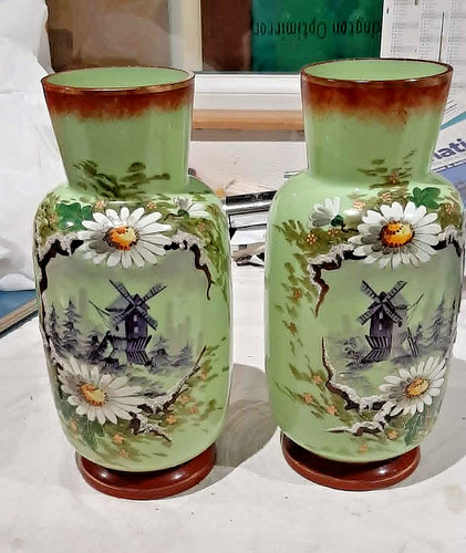 Ancienne paire vases en - ancienne,