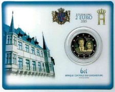 1x 2euro commémorative Luxembourg 2015 - Grand duc Henri (neuve) COINCARD