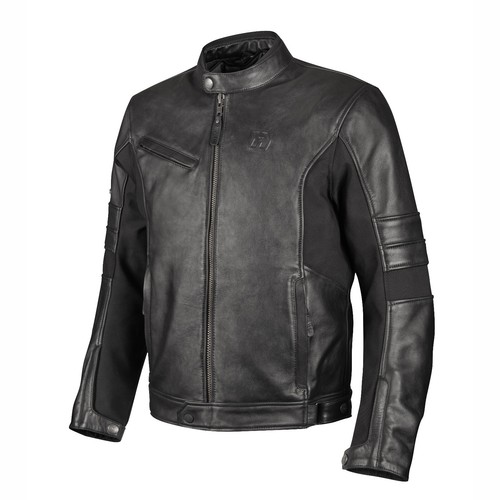 Blouson cuir noir - cuir, hevik