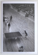 Table Tennis Gym, Table Tennis - Vintage Snapshot Photo, Japan
