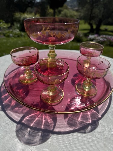 Service fruit en cristal - service,