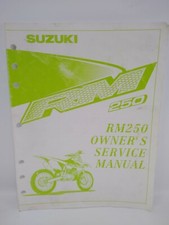 Suzuki RM250 RM Genuine Service Manual Booklet Maintenance Book 99011-37E54-03A
