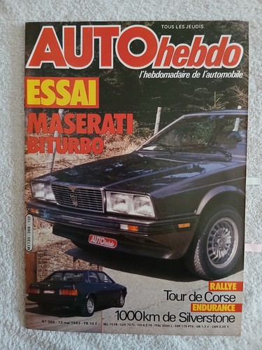 Auto hebdo 368 5 1983 - n°368, 12/5/1983