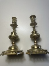 Paire de Bougeoirs en bronze