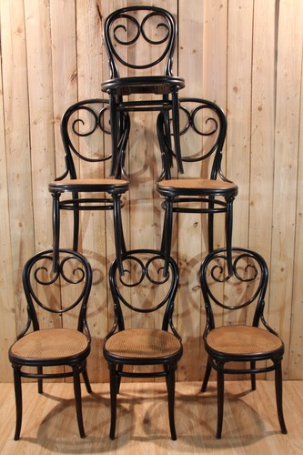 Série chaises thonet - de,