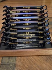 Snap On Tools Rare 9 Piece Collectible Wrench Set 90th Anniversary With Case USA