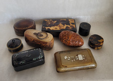 lot de 9 Boîtes anciennes