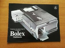 BOLEX MULTIMATIC SUPER 8 CASSETTE CINEMA PROJECTOR VINTAGE FLYER