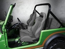 Kit Racing Seat avant gris gauche + droit siège de course Jeep Wrangler TJ 96-06